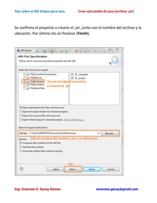 Crear jar con eclipse | PDF