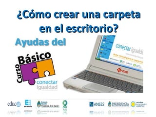 ¿Cómo crear una carpeta en el escritorio? 