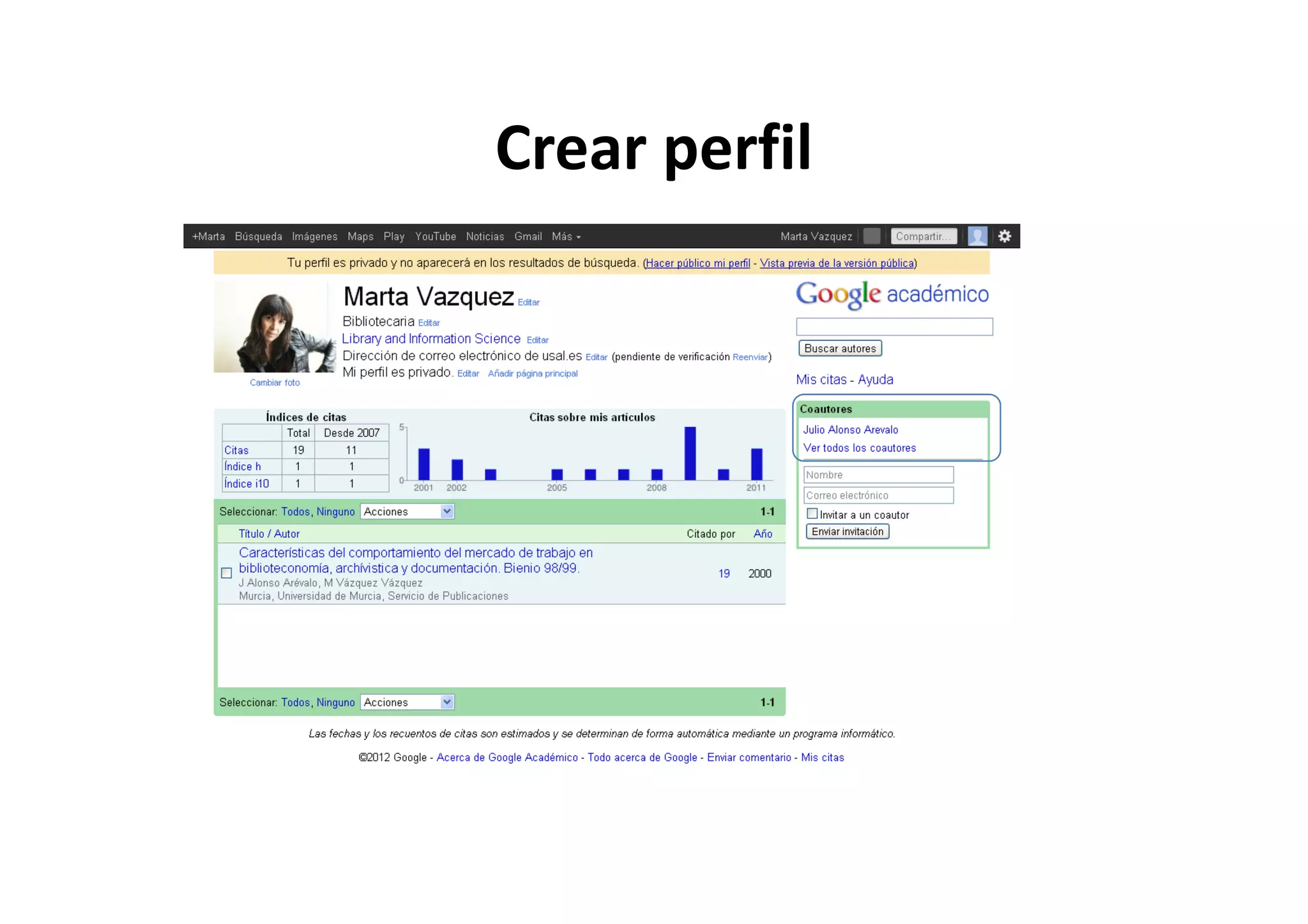 Crear perfilCrear perfil
 