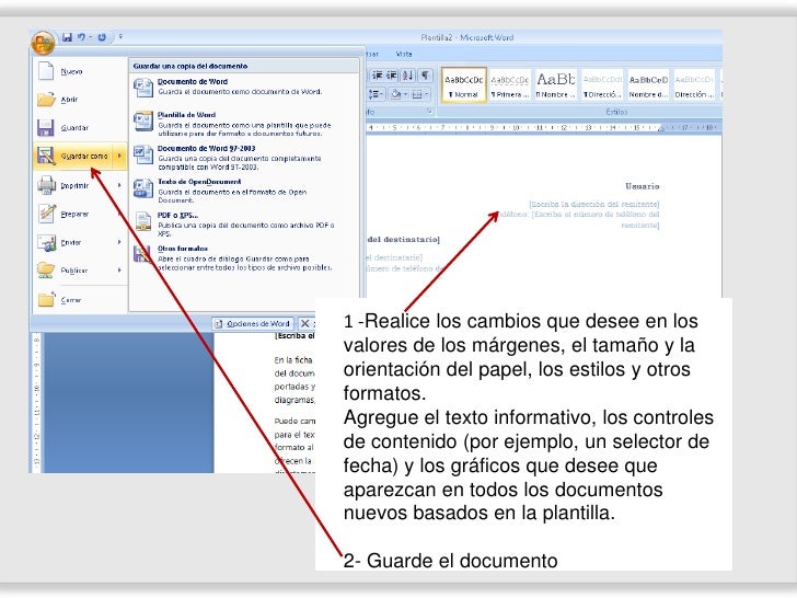 cómo crear plantillas en word