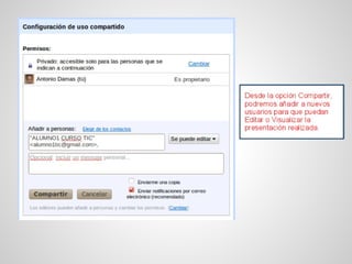 Crear presentaciones