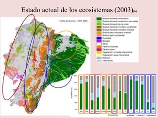 Estado actual de los ecosistemas (2003) (6) Fuente: EcoCiencia – MAE. 2003. 