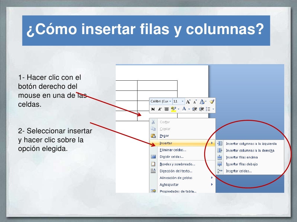 ¿Cómo crear tablas en Word?.