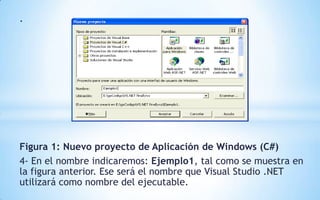Crear una aplicación de formularios windows forms | PPTX