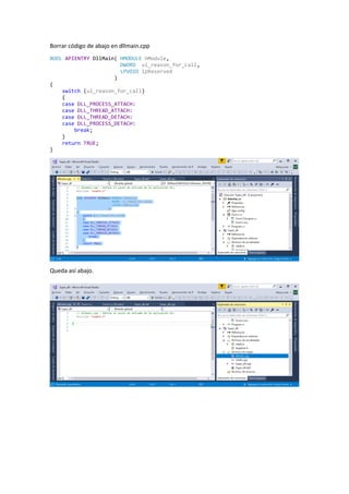 Crear una dll en C++ y llamarla con la interfaz C# | PDF