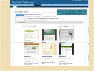 Escoge y presiona en el diseño de  plantilla que más te guste 