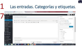 Las entradas. Categorías y etiquetas.
eel11
1
7
 