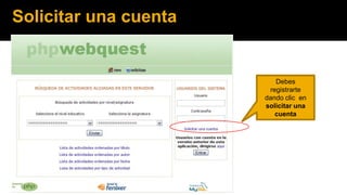 Solicitar una cuenta

Debes
registrarte
dando clic en
solicitar una
cuenta

 