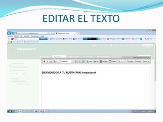 EDITAR EL TEXTO