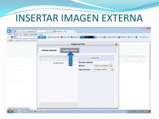 INSERTAR IMAGEN EXTERNACLIC IZQ.