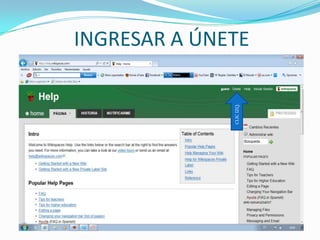 INGRESAR A ÚNETECLIC IZQ.