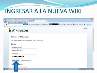 INGRESAR A LA NUEVA WIKICLIC IZQ.