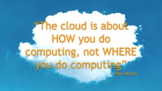Creasoft.dev 2021
“The cloud is about
HOW you do
computing, not WHERE
you do computing”
- Paul Maritz
 