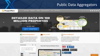 Public Data Aggregators
17
 