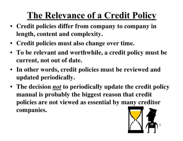 Create A Credit Policy Manual Create A Credit Policy Manual