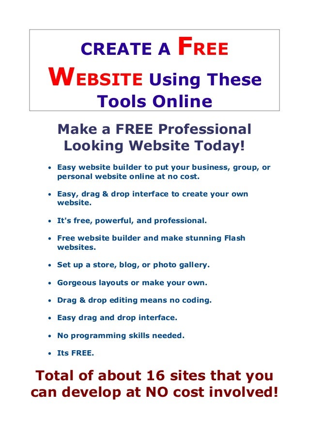 create a free website today make a free website online easy