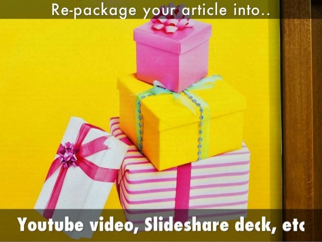 Create and promote an epic article cheatsheet Slide 25