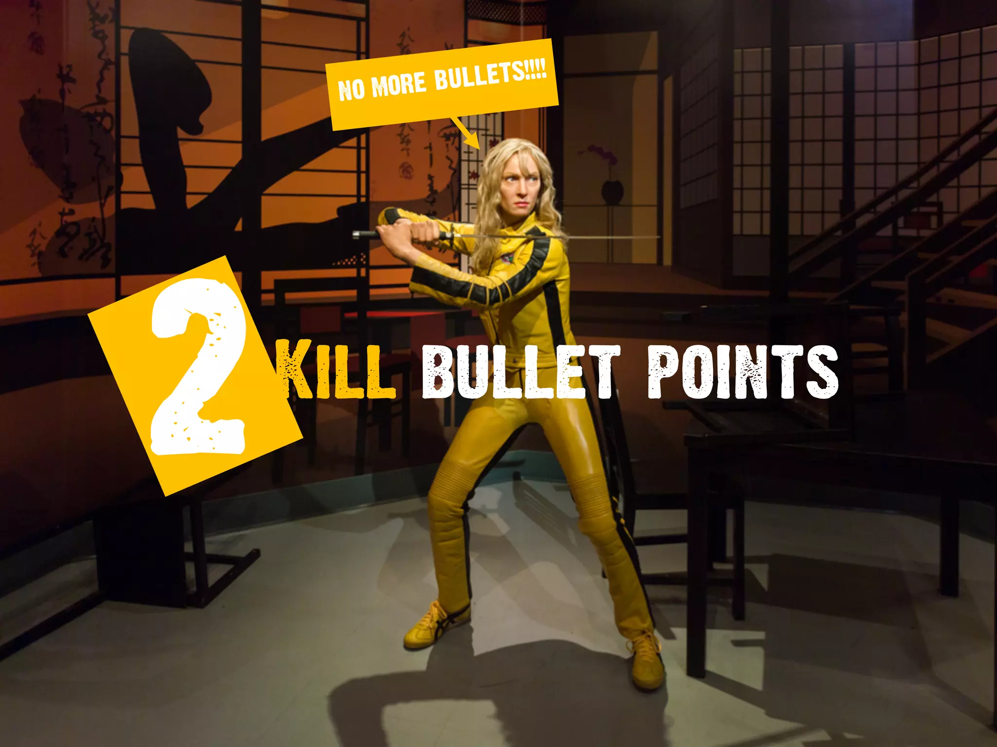 2Kill bullet points
 