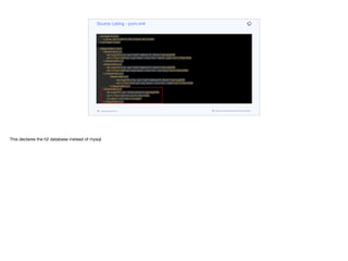 <groupId>com.codename1.demos</groupId>
<artifactId>netflixclone</artifactId>
<version>0.0.1-SNAPSHOT</version>
<name>NetflixCloneServer</name>
<description>Netflix Clone Sample</description>
<properties>
<java.version>1.8</java.version>
</properties>
<dependencies>
<dependency>
<groupId>org.springframework.boot</groupId>
<artifactId>spring-boot-starter-data-jpa</artifactId>
</dependency>
<dependency>
<groupId>org.springframework.boot</groupId>
<artifactId>spring-boot-starter-jersey</artifactId>
</dependency>
<dependency>
<groupId>org.springframework.boot</groupId>
<artifactId>spring-boot-starter-web</artifactId>
</dependency>
<dependency>
<groupId>com.h2database</groupId>
<artifactId>h2</artifactId>
<scope>runtime</scope>
</dependency>
<dependency>
<groupId>org.projectlombok</groupId>
<artifactId>lombok</artifactId>
</dependency>
<!-- https://mvnrepository.com/artifact/commons-io/commons-io -->
Source Listing - pom.xml
codenameone.com github.com/codenameone/CodenameOne
This declares the h2 database instead of mysql
 