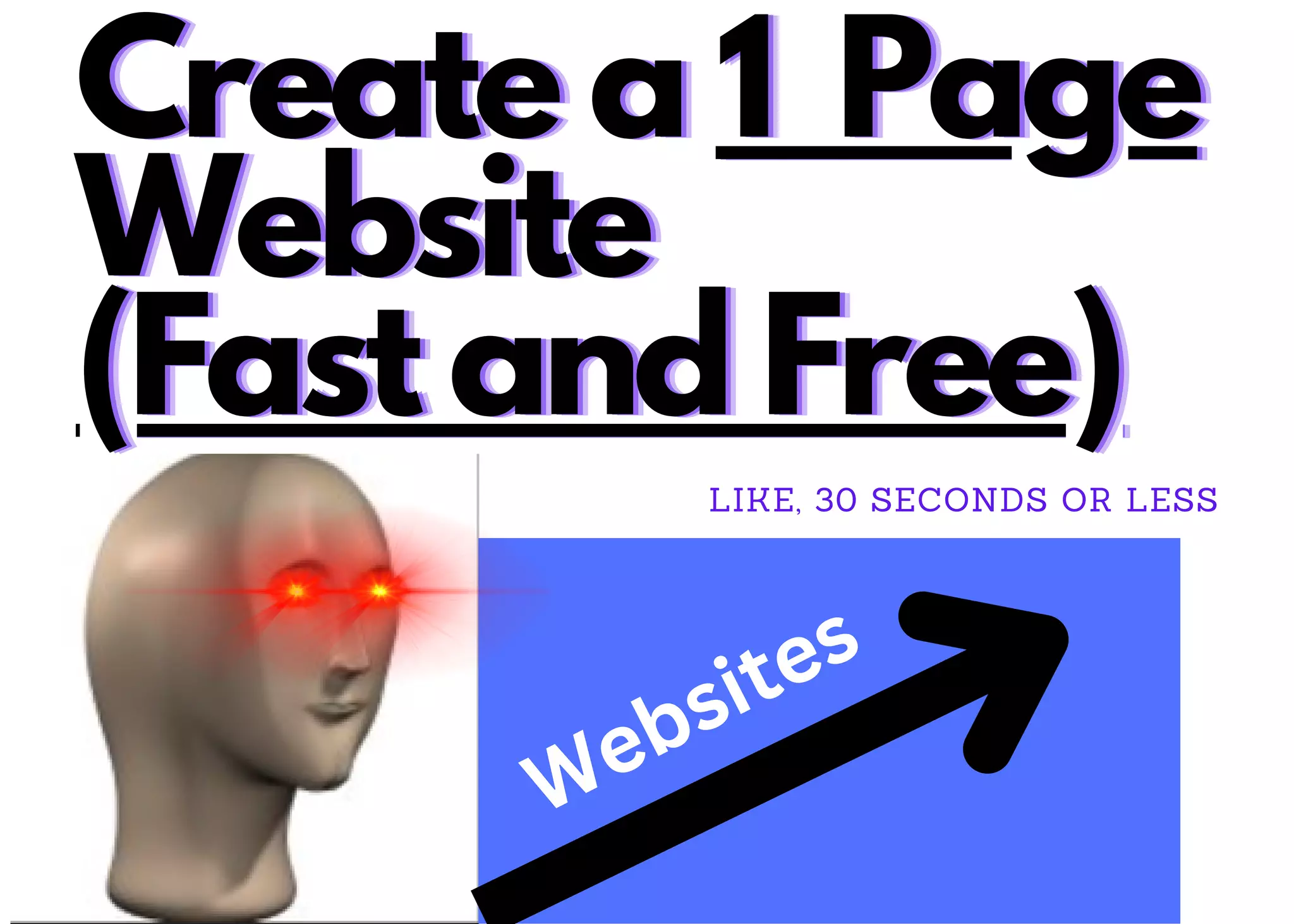 Fast and Free 1 Page Website | PPT