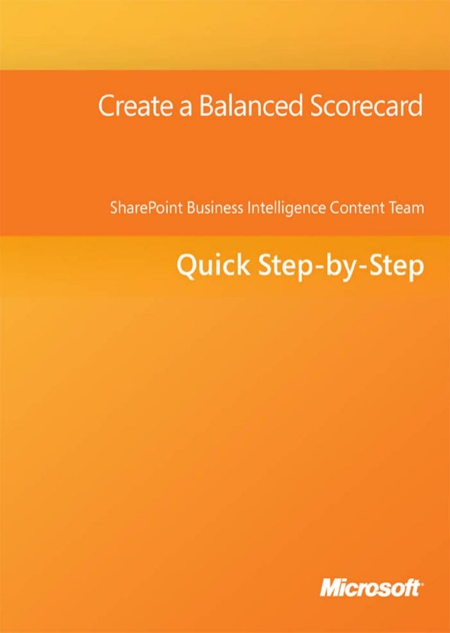 create a balanced scorecard how to create a balanced scorecard