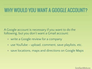How To Setup A Google Account to Comment on  