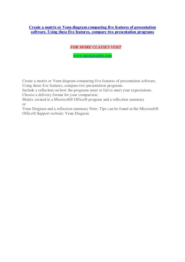 Create a matrix comparing five features of presentation software 08 picture