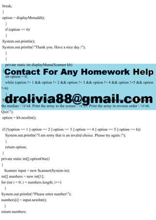 Create a menu-driven program that will accept a collection of non-ne.pdf