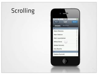 Scrolling
 