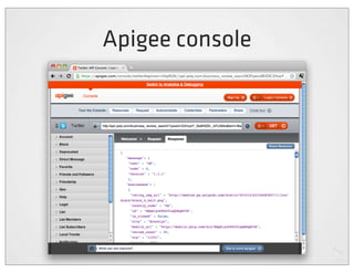 Apigee console
 