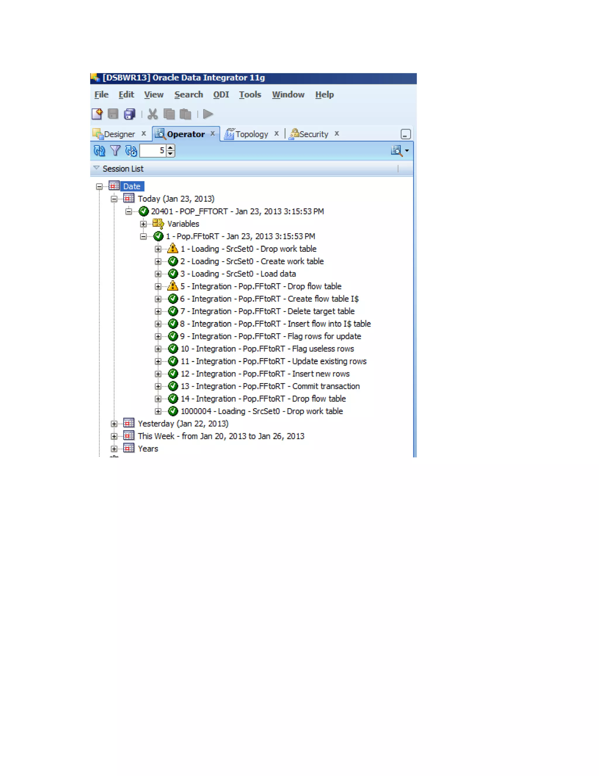 Create and Schedule scenario with ODI 11g