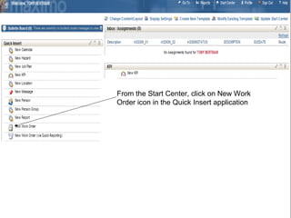 Maximo Work Order Routing Button Create a new work order in Ibm Maximo | PPT