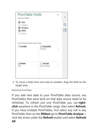 Create a PivotTable to analyze worksheet data.pdf