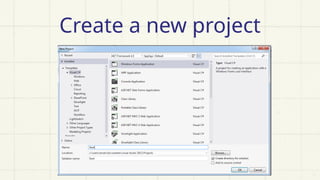 Create a new project
 