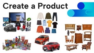 Create a Product
 