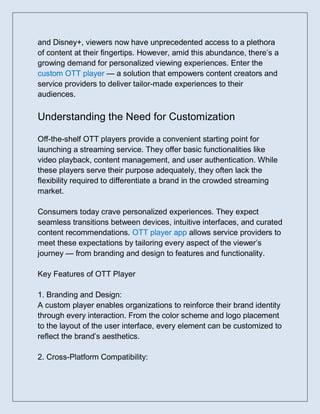 Create a Seamless Viewing Experience with Your Own Custom OTT Player.pdf
