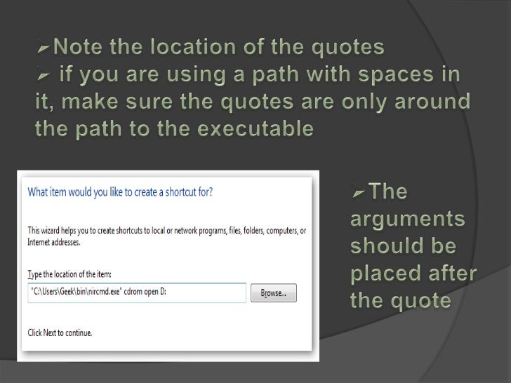 Create a shortcut or hotkey to eject the CD/DVD Drive