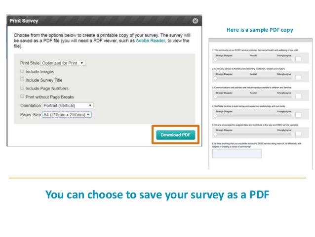 create a survey using survey monkey
