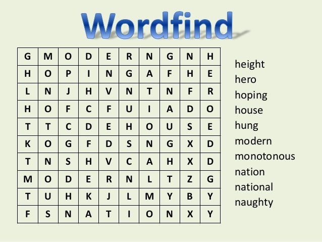 Create A Wordfind