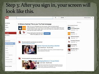 Create a youtube video