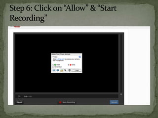 Create a youtube video