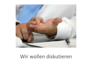 Wir wollen diskutieren 