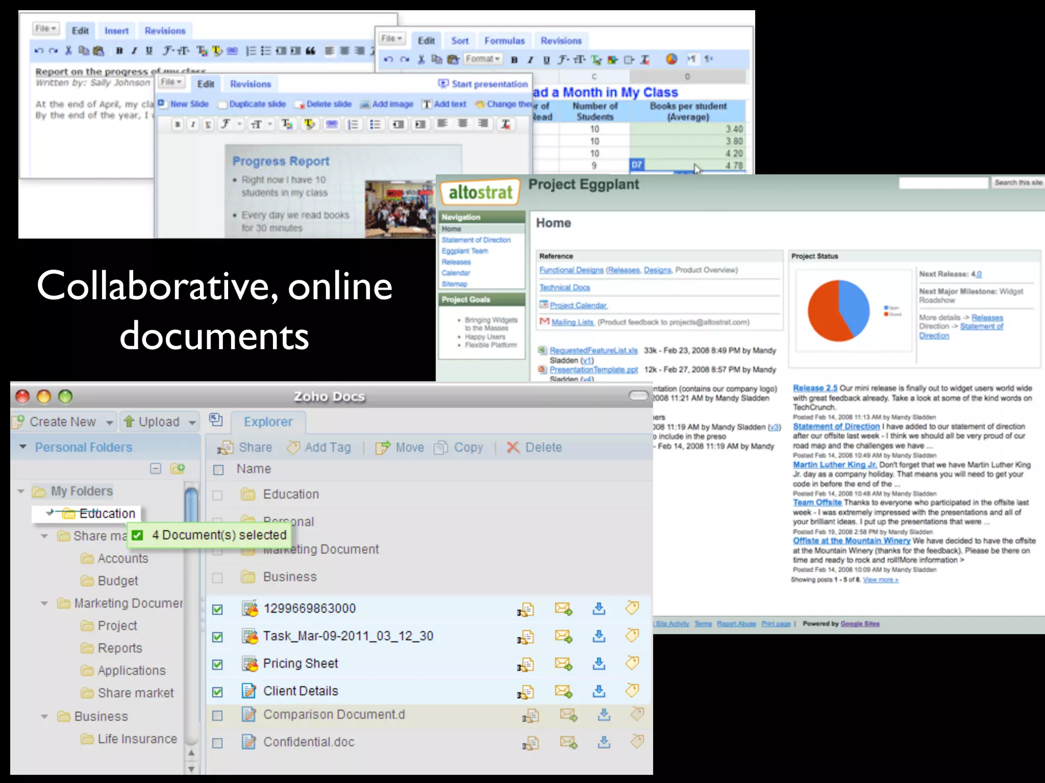 Collaborative, online
     documents
 