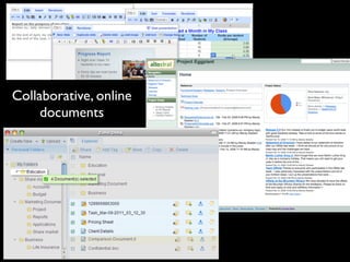 Collaborative, online
     documents
 