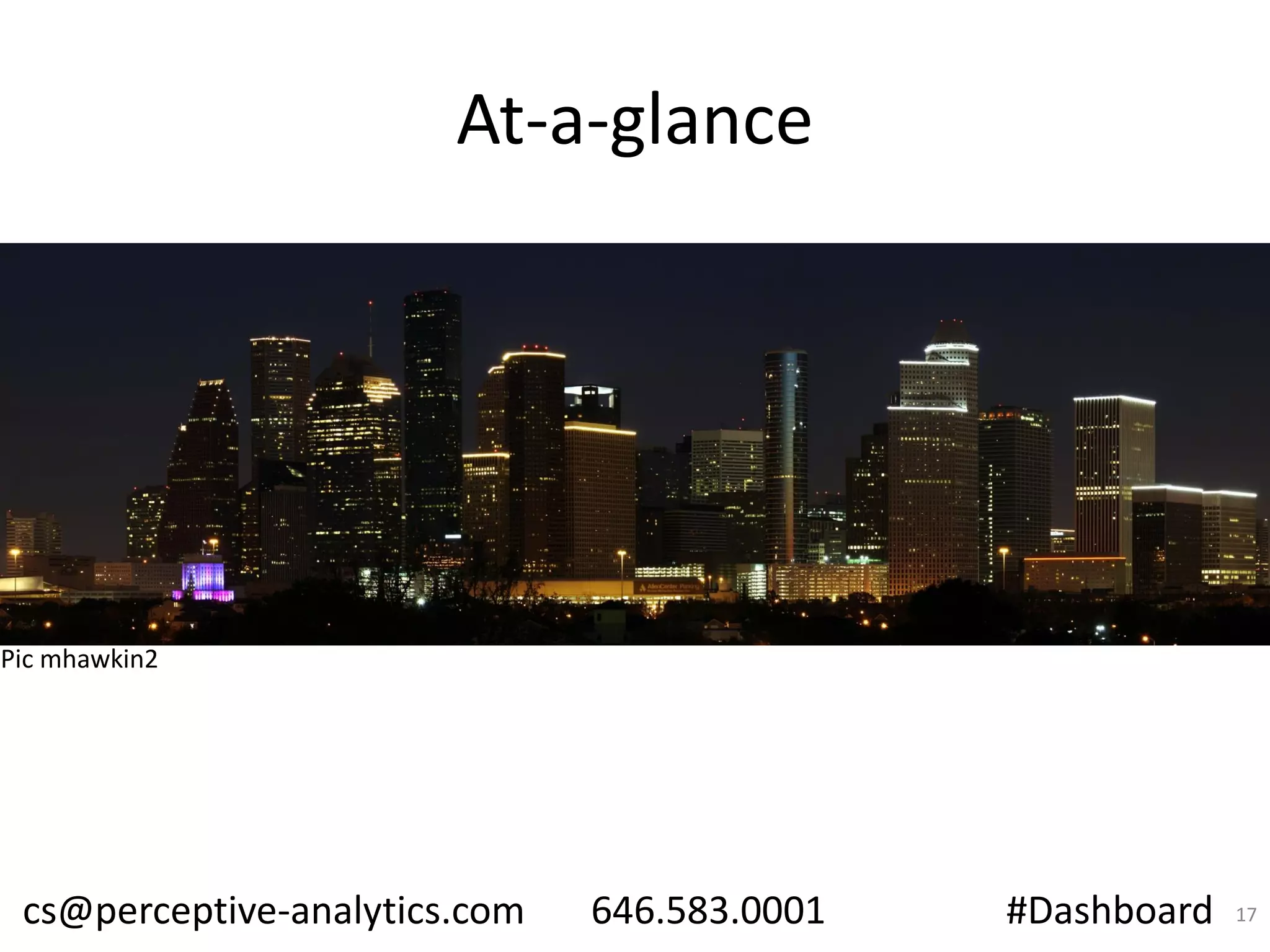 At-a-glance

Pic mhawkin2

cs@perceptive-analytics.com

646.583.0001

#Dashboard

17

 