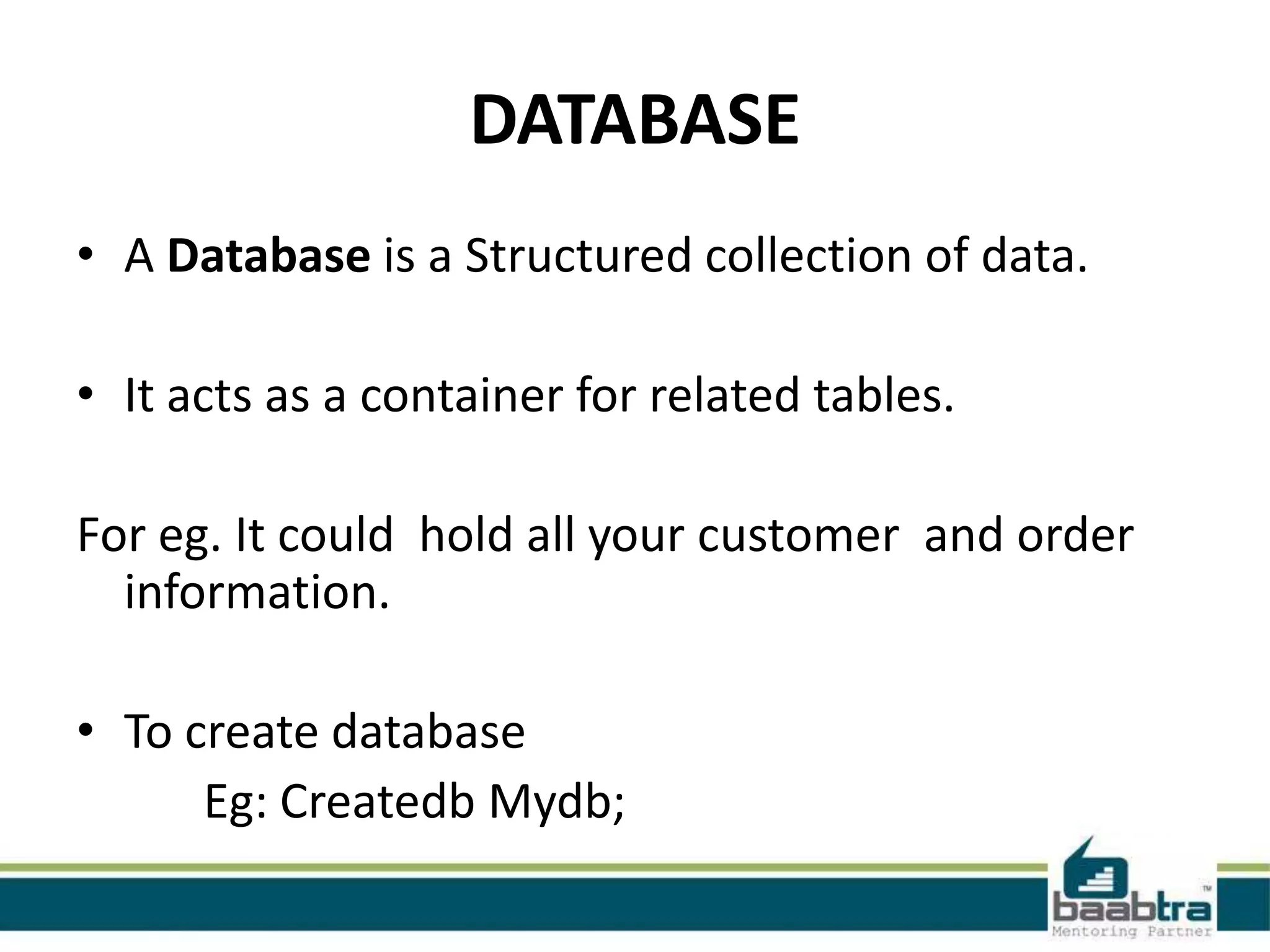Database design | PPT