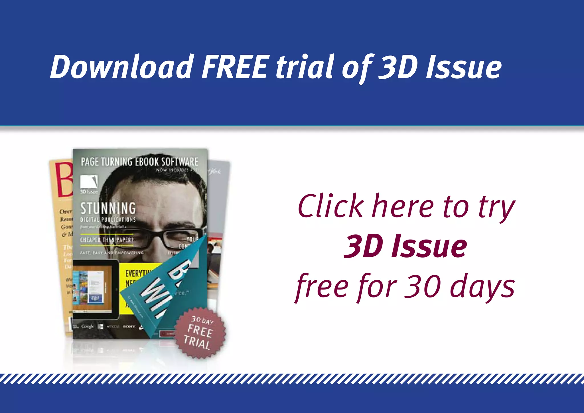 Download FREE trial of 3D Issue



                Click here to try
                    3D Issue
                free for 30 days
 
