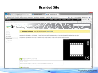 Branded Site

33

© DEVintersection. All rights reserved.
http://www.DEVintersection.com

 