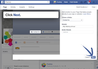 Create Facebook call to action button | PDF