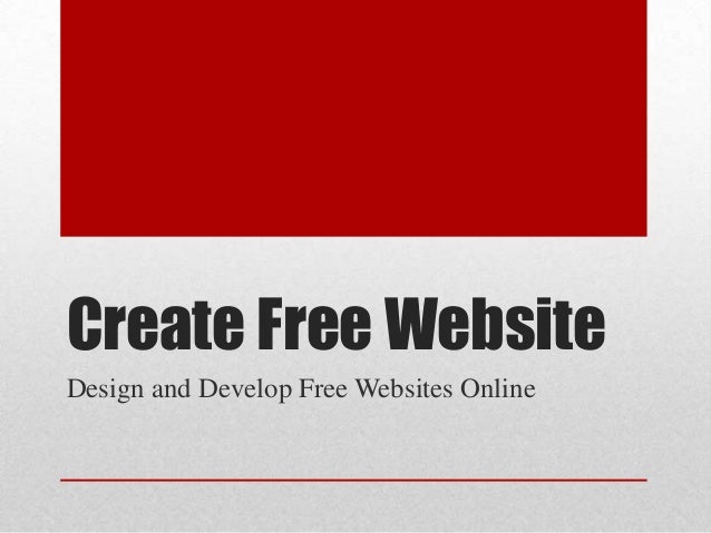 How to create free website online